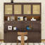 Lit simple escamotable en bois avec rangement intégré et éclairage DEL-310984036