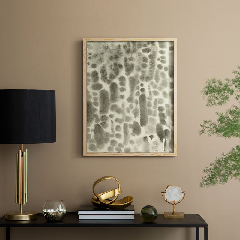 Watercolor Metric I Framed Print - Solid Wood
