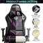 Fauteuil de jeu à bascule ergonomique avec massage Hoffree-113470394