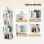 Bibliothèque rotative, bibliothèque rotative à 360 ° pour petits espaces, bibliothèque d'angle pour chambre à coucher, salon, salle d'étude-974983620-974983619