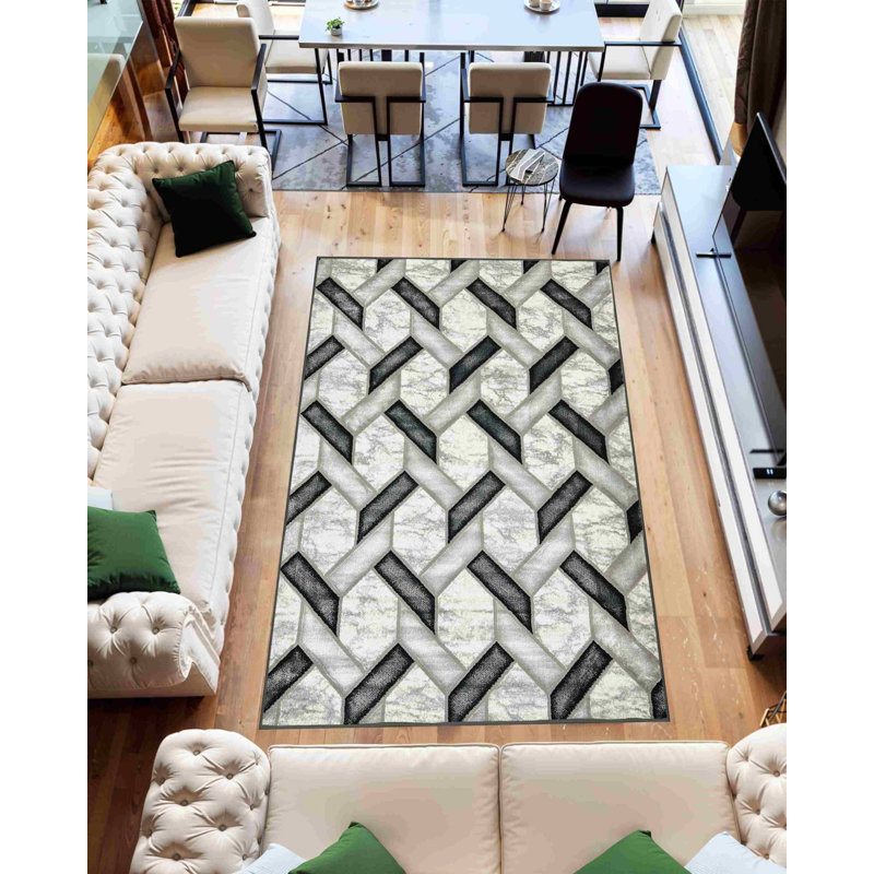 Tapis moderne abstrait abstrait Tabernash