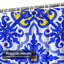 Rideau de douche Tiles Blue-1699537592