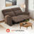 64.6" Wide zero clearance recliner  Power Recliner Loveseat Sofa, Reclining Loveseat for Small Space-1159078765