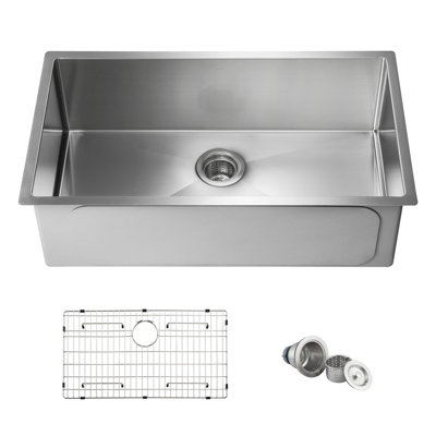 33'' L Single Bowl Stainless Steel Kitchen Sink