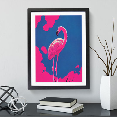 Resting Flamingo - Wall Art