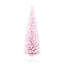 Arbre de Noël artificiel enneigé 6 pi, arbre de Noël mince avec branches réalistes et base en plastique pour décoration d'intérieur, rose-712922871-712922865