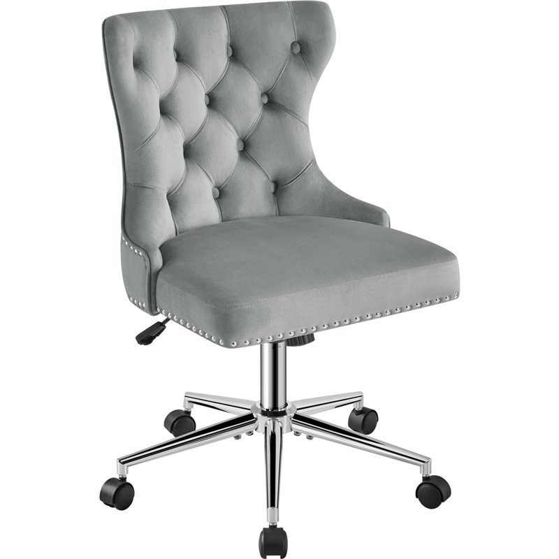 Ukiah Office Swivel Chair, Light Grey