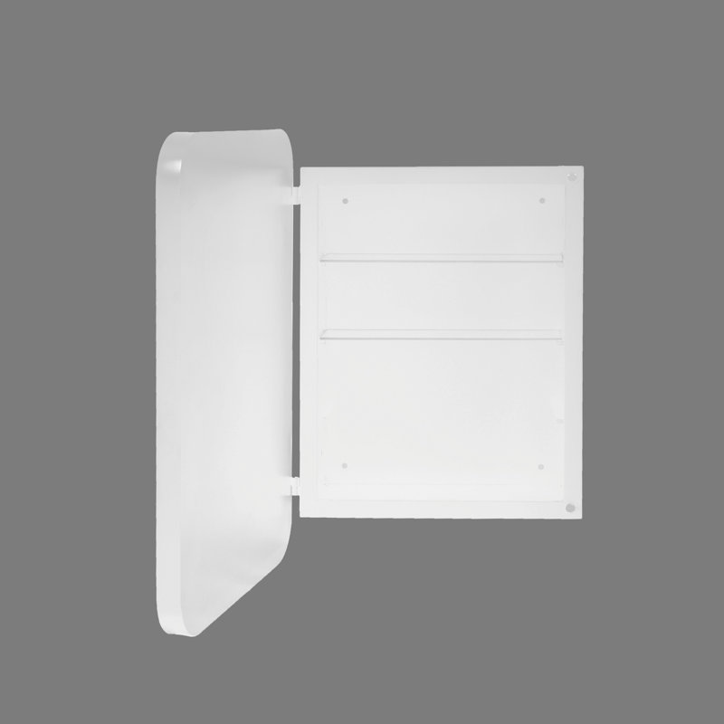 Armoire à pharmacie encastrée en métal de 16 po x 24 po avec miroir et miroir mural à tablettes réglables avec rangement pour salle de bain et rangement pour salle de bain