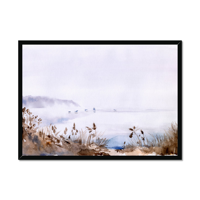 Sea Oats Mist I by Jennifer Paxton Parker - Wrapped Canvas Painting Print, Black Framed Paper Print, 24cm H x 34cm W