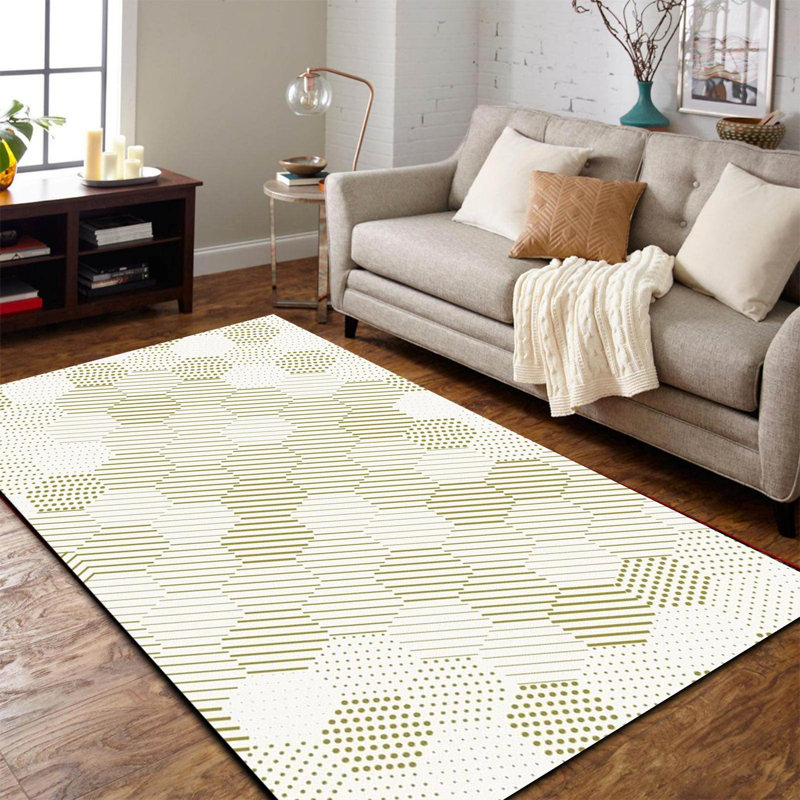 Tapis en coton Nathen, Carré 2 pi 7 po