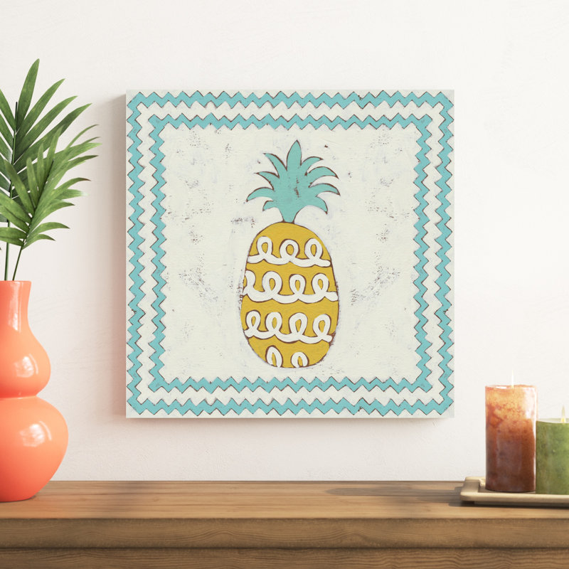 Ananas vacances IV, H 20 po x l 20 po x P 1,25 po