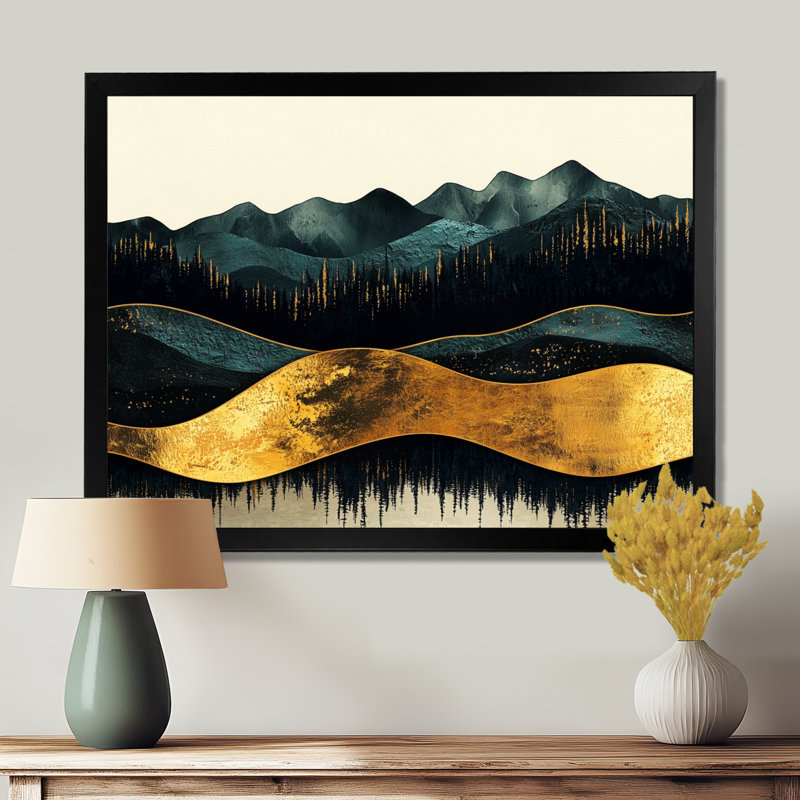 Rathbone - Landscapes Wall Art, H 12 po x l 20 po, Reproduction encadrée d'une seule photo, Noir