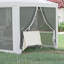 Pavillon de jardin d'extérieur avec parois latérales amovibles