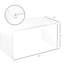 16 po de hauteur, bureau en acrylique, cascade, transparent