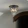Abianna 3-Lights 12" Teardrop Glass Flush Mount Ceiling Light