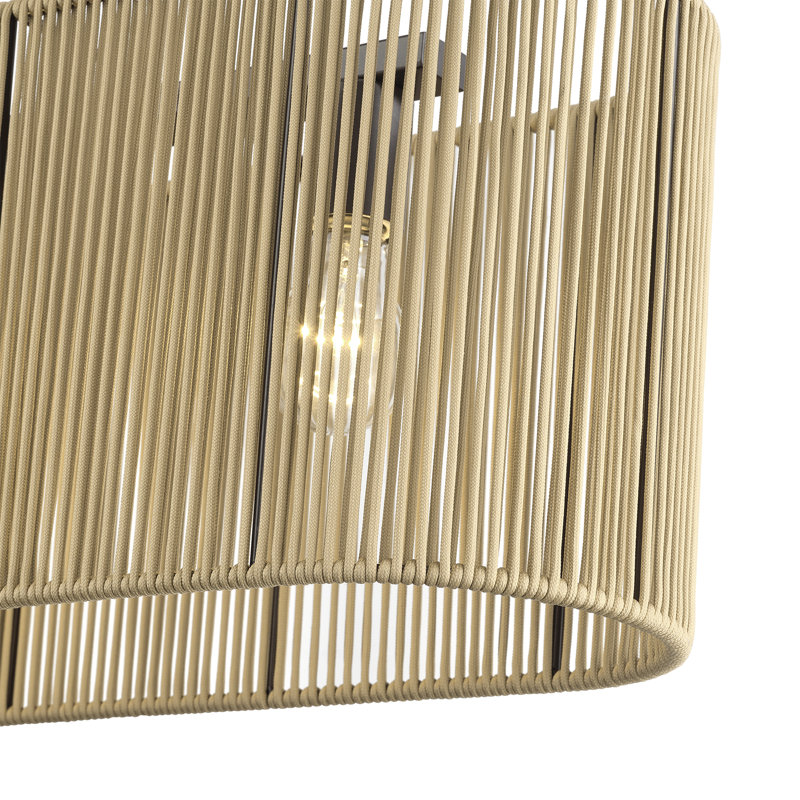 Grand lustre linéaire en bronze anglais à 4 lumières Goldiemesh, 4