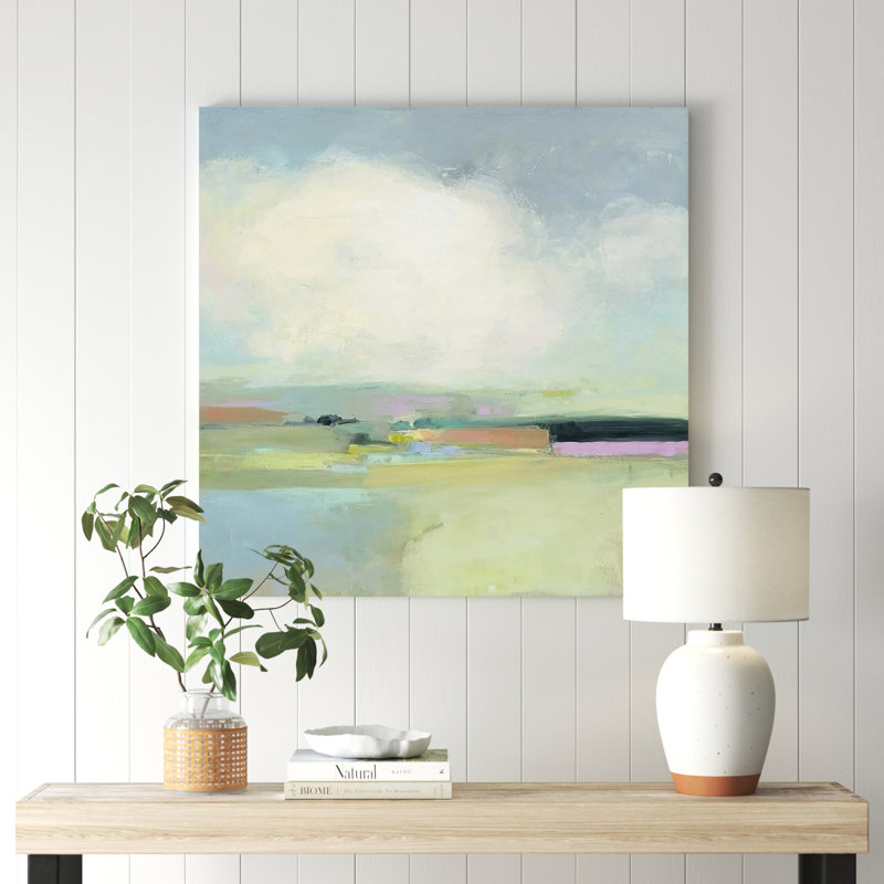 Colorful Horizon I by Julia Purinton - Painting Print on Canvas, 36" H x 36" W x 1.25" D, Wrapped Canvas