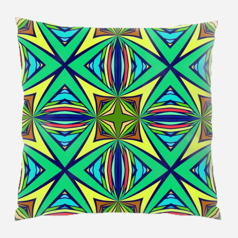 Coussin kaléidoscope, Intérieur