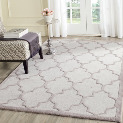 Rotteck Geometric Wool Hand Woven Area Rug