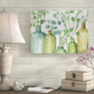 « mixed verts l », reproduction de peinture à l’acrylique sur toile tendue