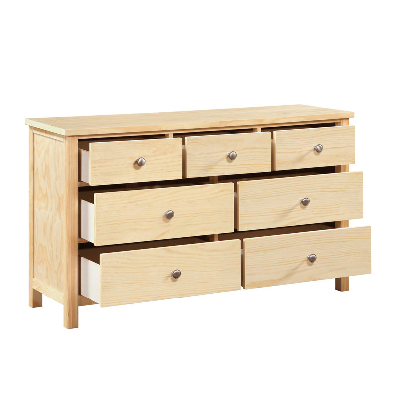 Commode 7 tiroirs avec miroir Natural
