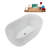 48" Streamline Soaking Freestanding Tub and Tray With Internal Drain-102285106