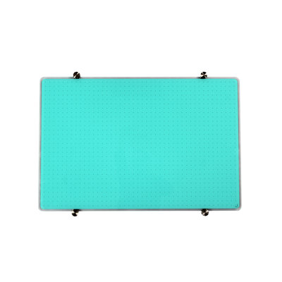 Viztex Glacier Teal Multi-Purpose Grid Glass Dry Erase Board 24" x 36"