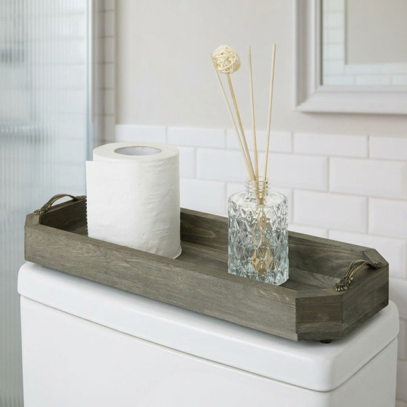 Plateau pour accessoires de salle de bain Kowalsky, gris