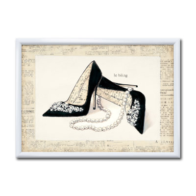 Glamour Black Diamond Stiletto I - reproduction d'art sur toile