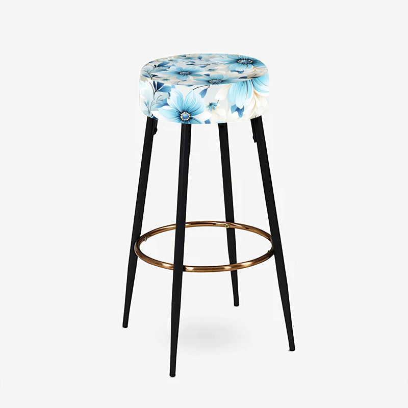 Ensemble de 2 tabourets de bar Blue Coastal Harmony