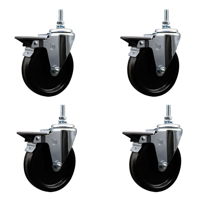 12MM Threaded Stem Caster with Brake