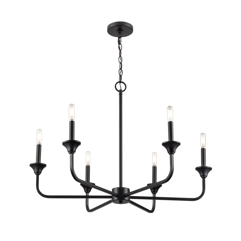 Lustre classique / traditionnel 6 lumières à intensité variable Herring