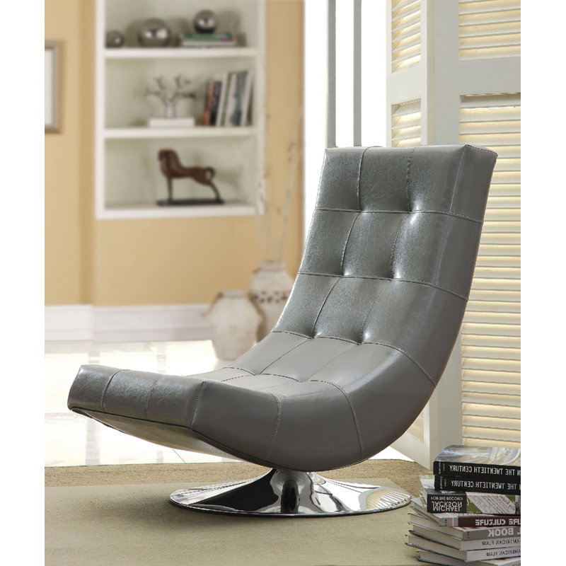Chaise longue pivotante touffetée de 23,75 po Compas