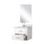 Meuble-lavabo simple blanc, l 24 po x P 18 po, comptoir en acrylique, robinet, 18 po Ensemble de meuble-lavabo avec robinet et ensemble miroir-920355745