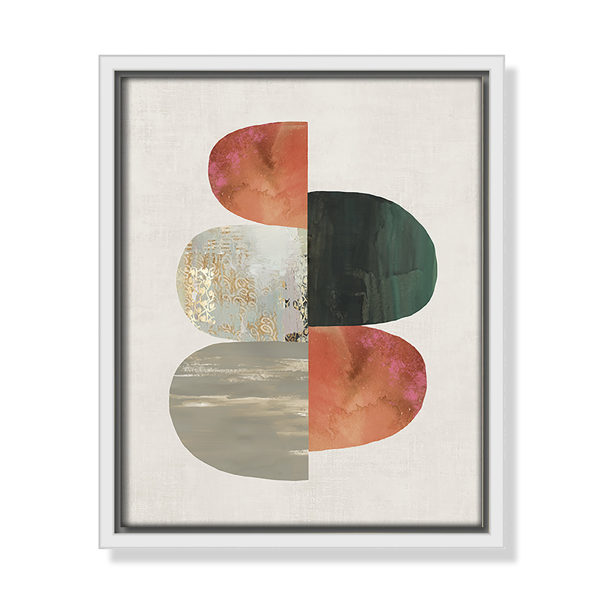 Evolving Energy II by Tom Reeves - Print, 11.5" H x 9.5" W, White, Framed Canvas