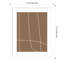 «Modern Line Abstract 2 Mushroom Brown» par The Creative Bunch, reproduction d'art sur châssis-680656659-680656658