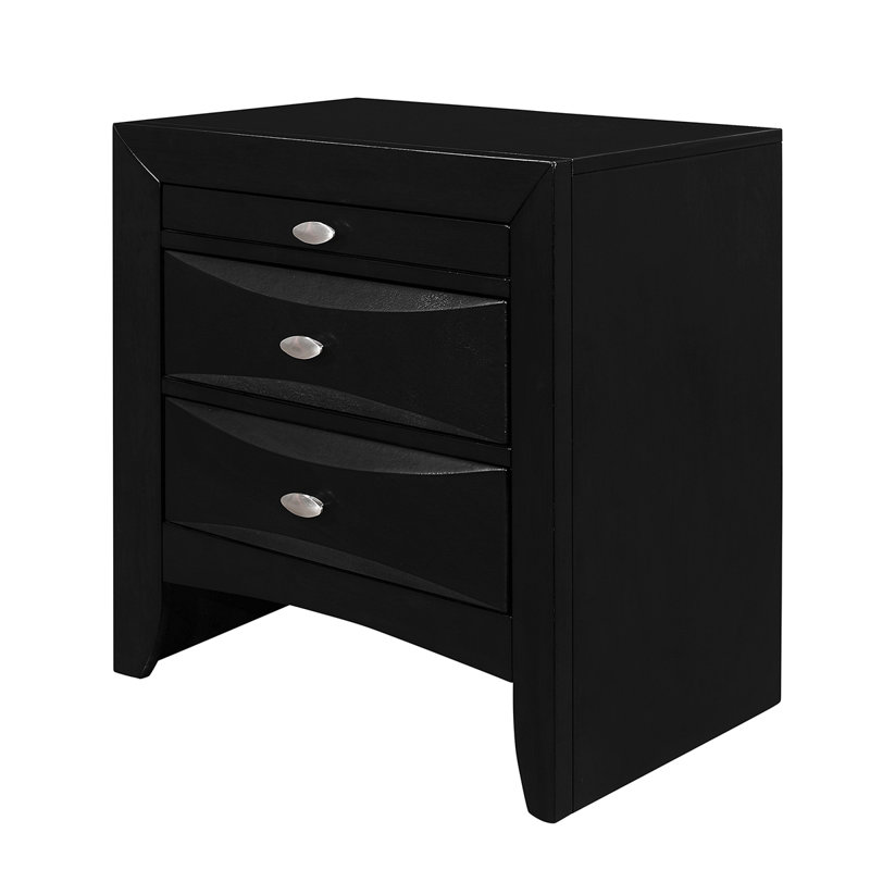 LUCILLE MERLOT NIGHTSTAND, Black