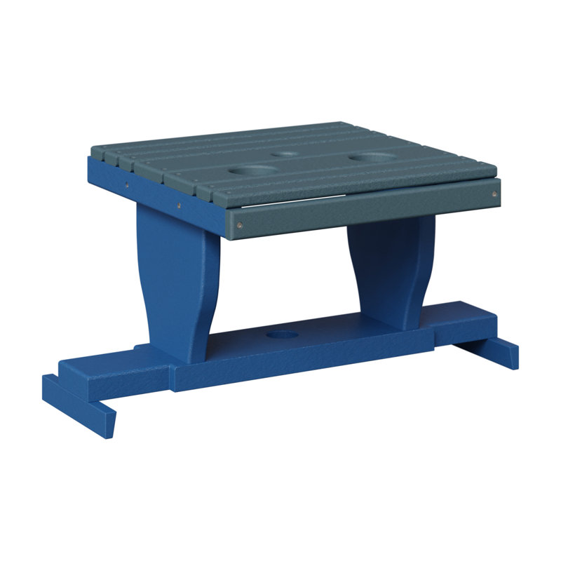 Table de canapé coulissante Berlin Gardens, Ardoise, Bleu pacifique