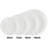 Disposable Plastic Serving Round Plates 7" White