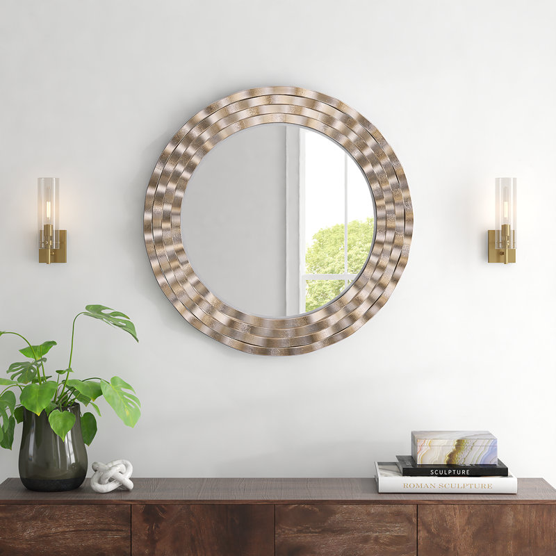 Wicksham Parkridge Round Framed Modern & Contemporary Accent Mirror