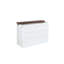 Armoire de lit escamotable complète avec tiroir de rangement et station de charge, port USB, cadre de lit escamotable en pin massif pour bureau à domicile, studio ou chambre d'amis, noyer blanc-2009630309