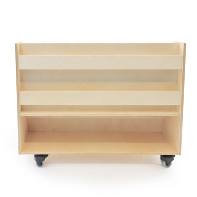 5 Compartment Manufactured Wood Book Display