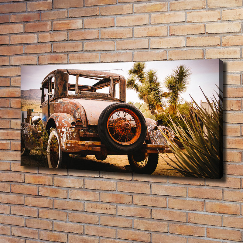 Car Wreck - Wrapped Canvas Print