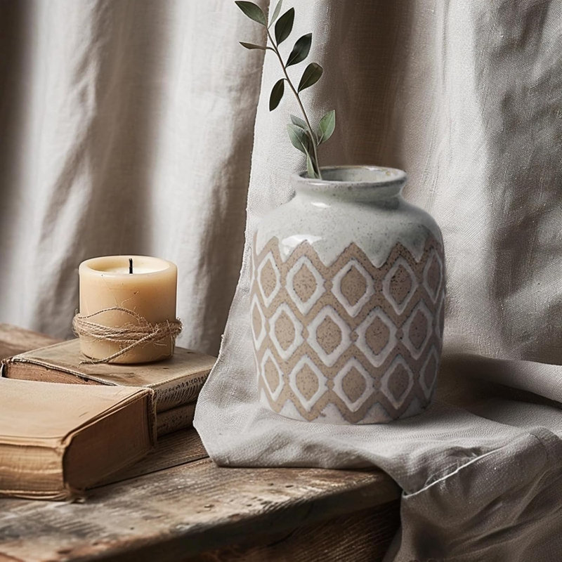 Bohemian Style Ceramic Vase