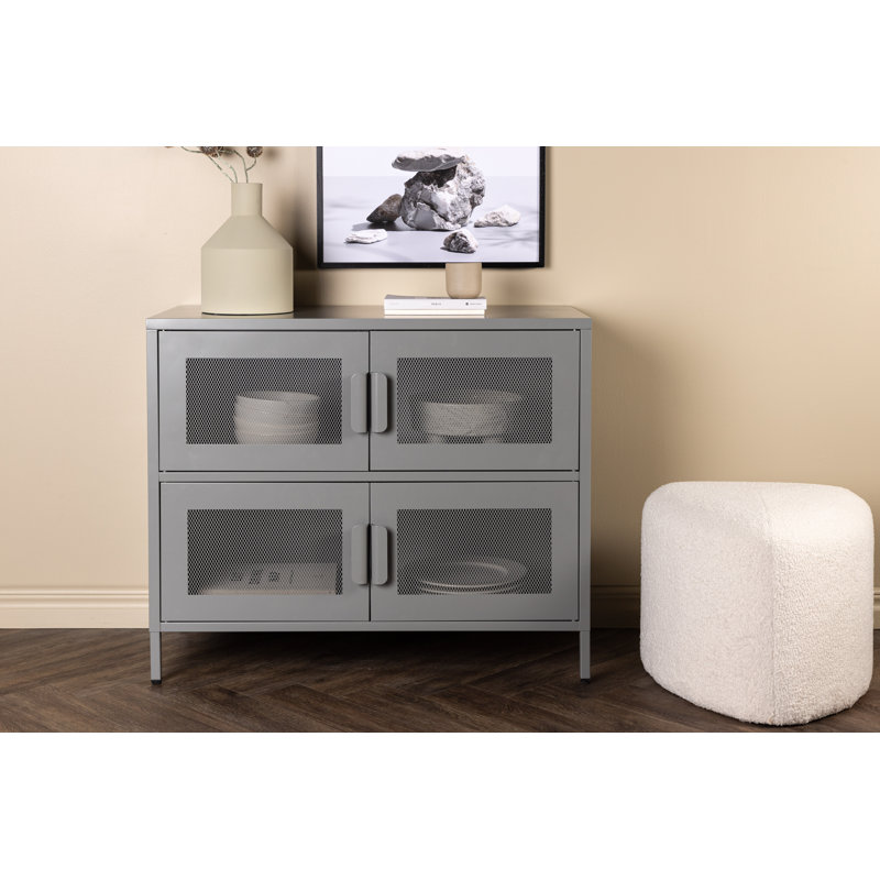 Jakaylin Steel Standard Accent Chest, Light Grey