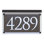 Metallic Crystal LED Lighted Trajan Engraved 1-Line Address Sign