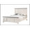 Rustic Industrial Style Brown Finish Panel Bed with Built-in Bench Footboard for Modern and Cozy Bedrooms