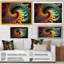 «White Fractal Spiraling I», art mural moderne sur toile géométrique-87342788-87342791