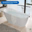 Baignoire de trempage autoportante en acrylique avec bonde escamotable et trop-plein - Baignoire autonome pour salle de bain-123152605