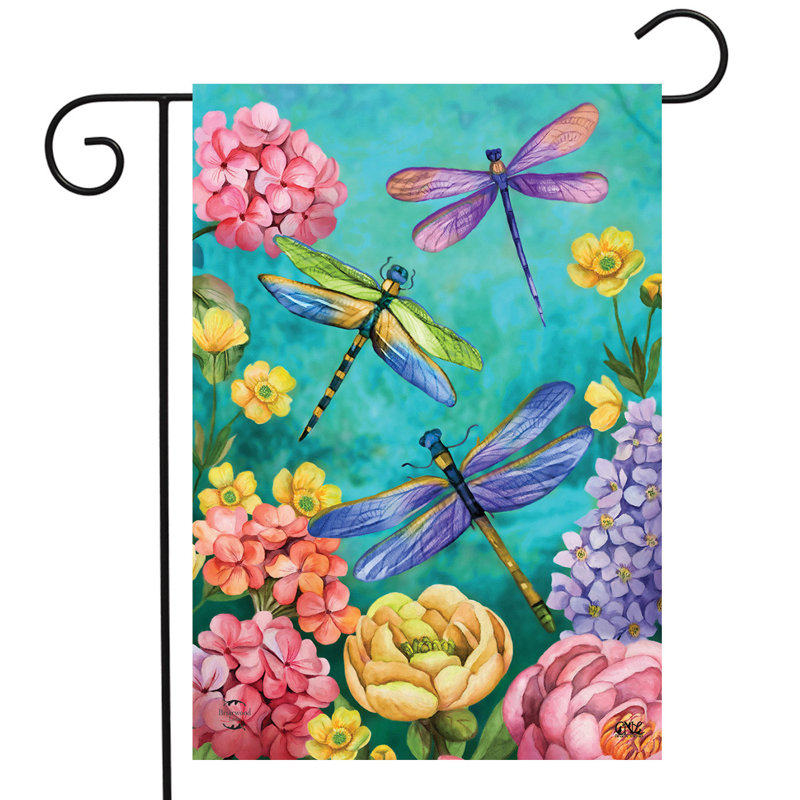 Drapeau de jardin libellule